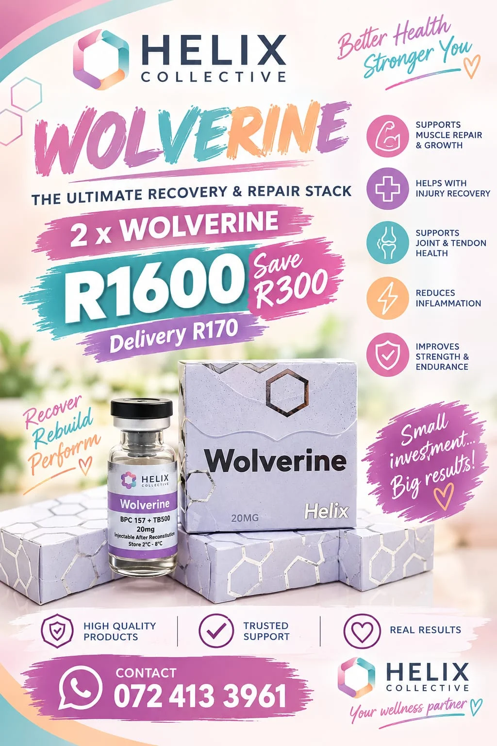 Wolverine Special | 2 x Wolverine 20mg (BPC-157 + TB-500)