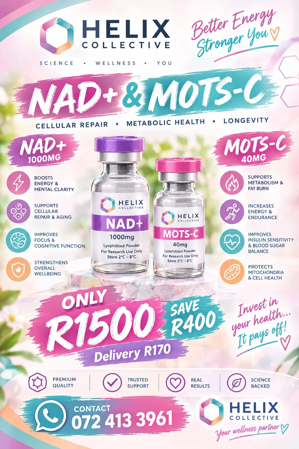 Special Combo | NAD+ 1000mg + MOTS-C 40mg